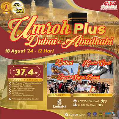 Umroh Plus Abudhabi + Dubai