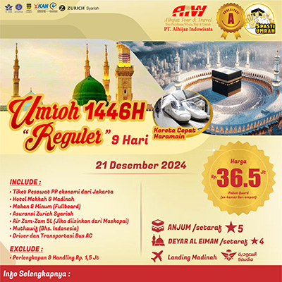 Umroh Reguler Kereta Cepat